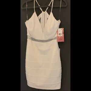 Emerald Sundae White Mini- Dress